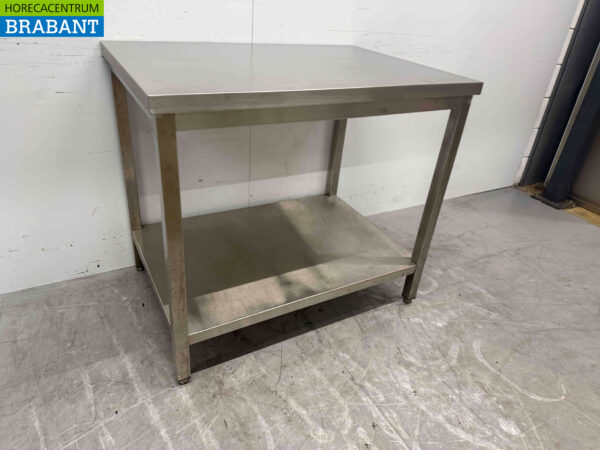 RVS Werktafel Tafel 100 x 70 x 89 cm Horeca - Afbeelding 2