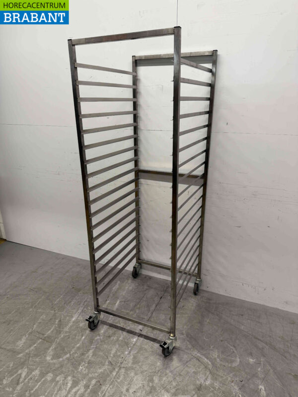 RVS Regaalwagen 18 x 2/1 GN Horeca - Afbeelding 2