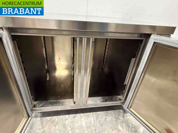 RVS Werkkast Kast 2 deuren 105 cm Horeca - Afbeelding 4