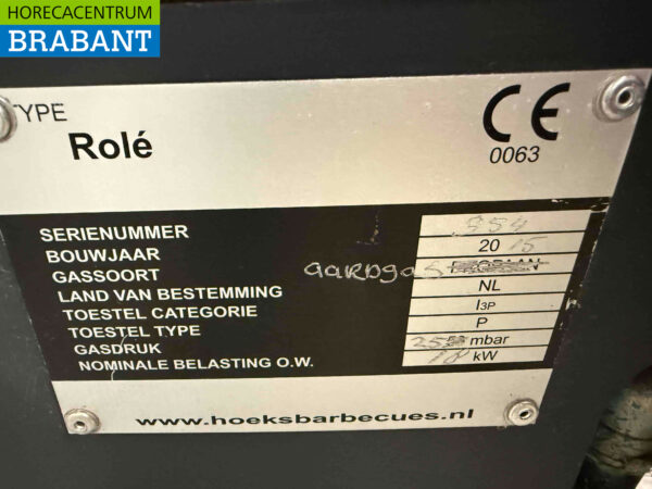 Hoeks Rolé Barbecue Bbq Lavagrill Aardgas Horeca - Afbeelding 6