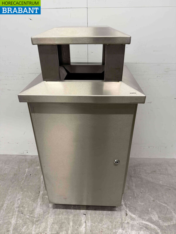 RVS Josto Buiten Afvalbakhouder Prullenbak Vuilnisbak 57 cm Horeca