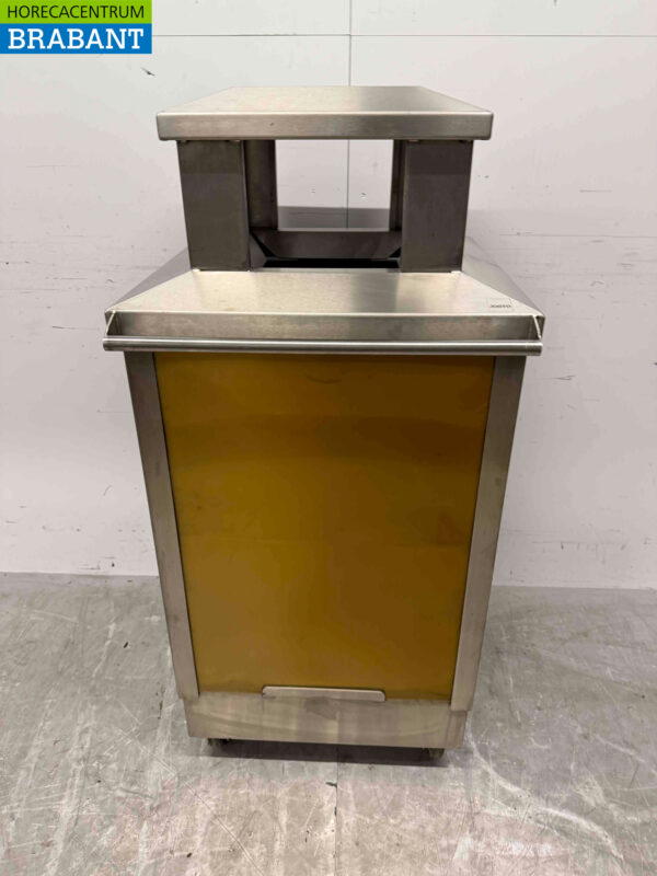 RVS Josto Buiten Afvalbakhouder Prullenbak Vuilnisbak 57 cm Horeca - Afbeelding 4