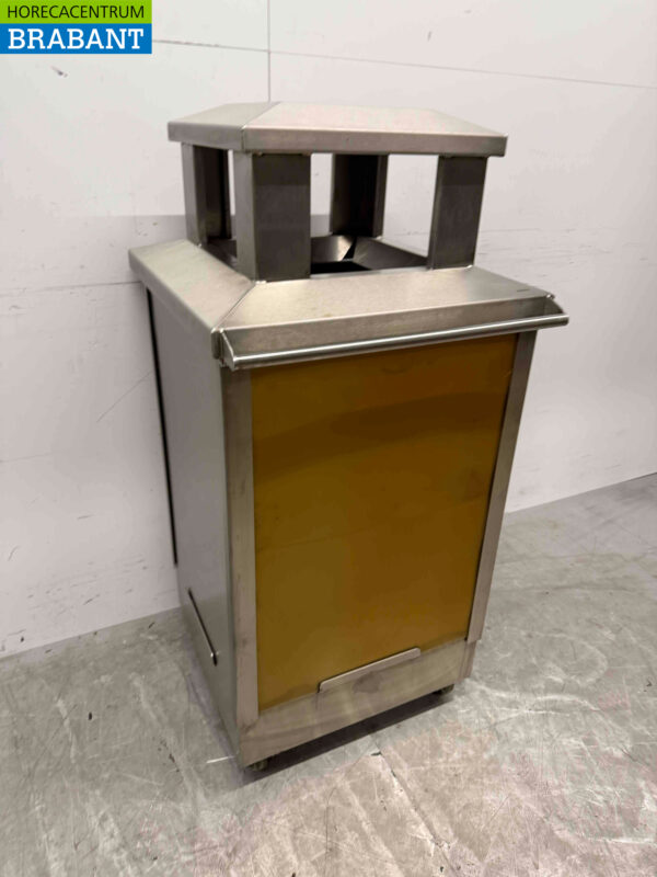 RVS Josto Buiten Afvalbakhouder Prullenbak Vuilnisbak 57 cm Horeca - Afbeelding 5