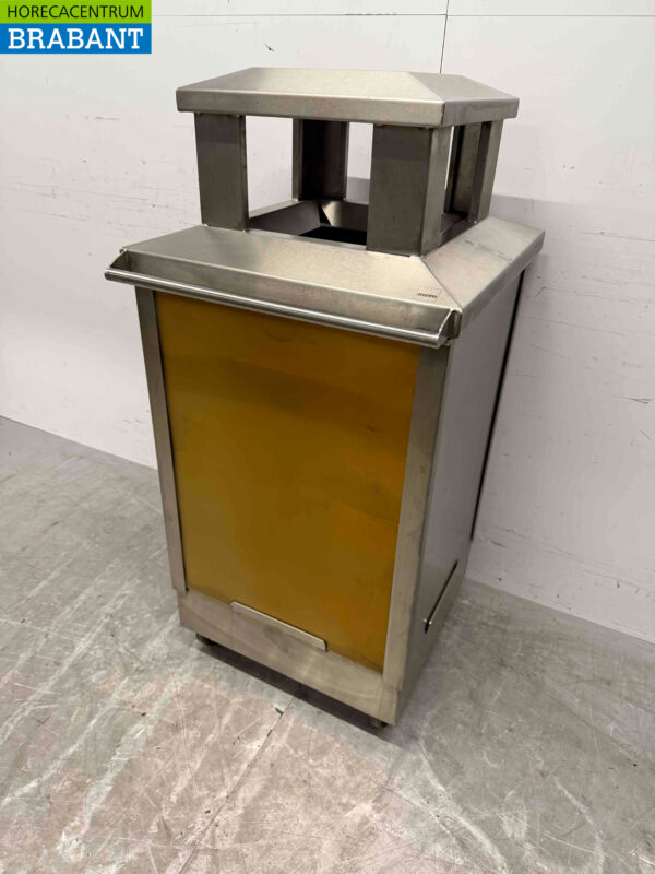RVS Josto Buiten Afvalbakhouder Prullenbak Vuilnisbak 57 cm Horeca - Afbeelding 6