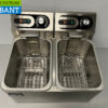 HCB RVS Dubbele Friteuse Frituur 2 x 4 liter 230V Horeca - Afbeelding 5