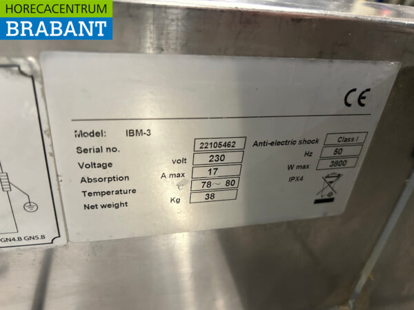 RVS Maxxfrost Inbouw Drop-in Bain marie 3 x 1/1 GN 230V Horeca - Afbeelding 5