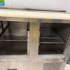 RVS Koelwerkbank Saladette 3 deuren 136 cm 230V Horeca - Afbeelding 4