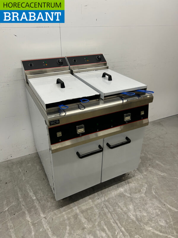 RVS Dubbele Friteuse Frituur 2 x 30 liter 2 x 10 kW 400V Horeca - Afbeelding 3