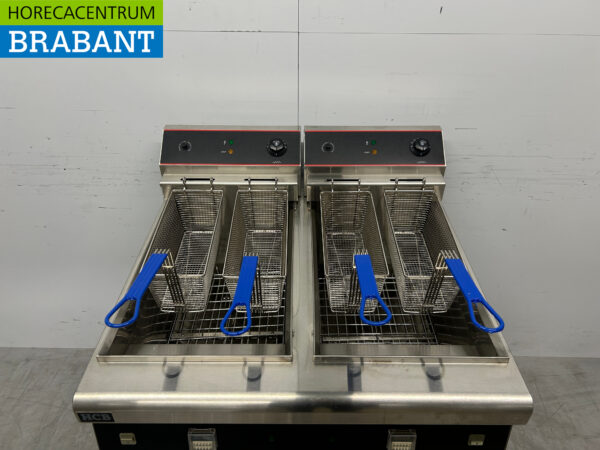RVS Dubbele Friteuse Frituur 2 x 30 liter 2 x 10 kW 400V Horeca - Afbeelding 4