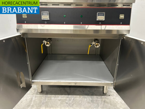 RVS Dubbele Friteuse Frituur 2 x 30 liter 2 x 10 kW 400V Horeca - Afbeelding 5