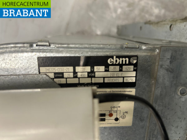 EBM Afzuigmotor Slakkenhuis 2975 m3 230V Horeca - Afbeelding 4