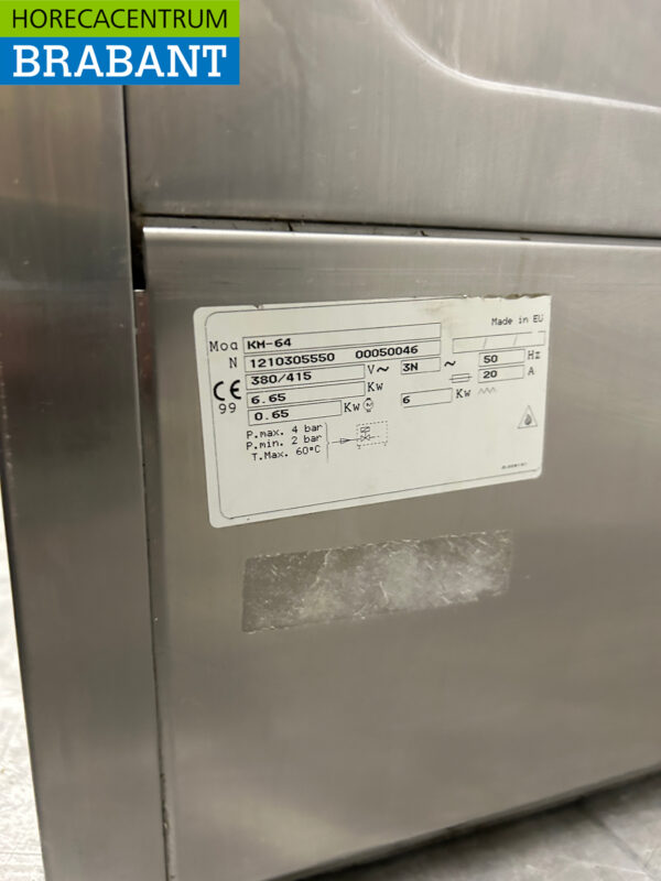 RVS Restomat Vaatwasser Vaatwasmachine Voorlader 400V Horeca - Afbeelding 6