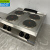 RVS Metos 4 pits elektrisch fornuis kookplaat 80 cm 400V Horeca - Afbeelding 2