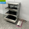 Ubert RVS Warmtevitrine Warmhoudvitrine 80 cm 230V Horeca - Afbeelding 3