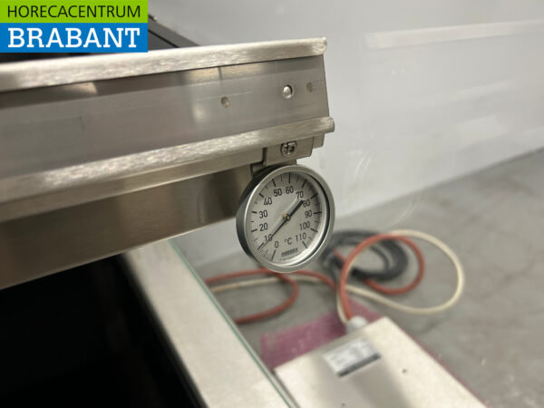 Ubert RVS Warmtevitrine Warmhoudvitrine 80 cm 230V Horeca - Afbeelding 5