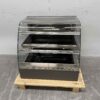 RVS Ubert Infrarood Warmhoudvitrine Warmtevitrine 80 cm 230V Horeca