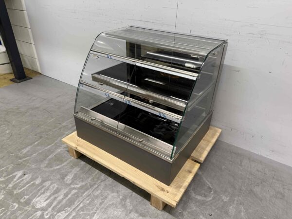 RVS Ubert Infrarood Warmhoudvitrine Warmtevitrine 80 cm 230V Horeca - Afbeelding 2