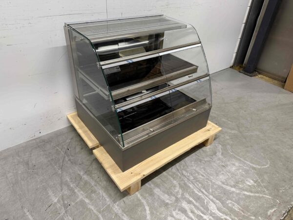 RVS Ubert Infrarood Warmhoudvitrine Warmtevitrine 80 cm 230V Horeca - Afbeelding 3