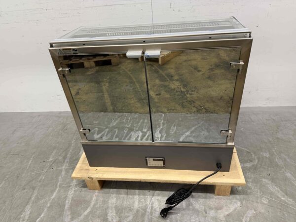 RVS Ubert Infrarood Warmhoudvitrine Warmtevitrine 80 cm 230V Horeca - Afbeelding 4