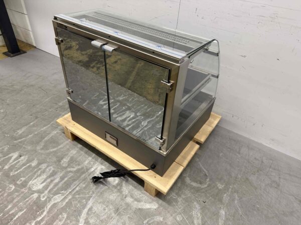 RVS Ubert Infrarood Warmhoudvitrine Warmtevitrine 80 cm 230V Horeca - Afbeelding 5