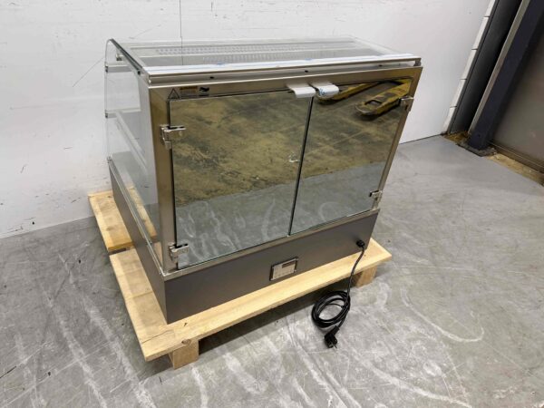RVS Ubert Infrarood Warmhoudvitrine Warmtevitrine 80 cm 230V Horeca - Afbeelding 6