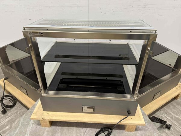 RVS Ubert Infrarood Warmhoudvitrine Warmtevitrine 80 cm 230V Horeca - Afbeelding 7