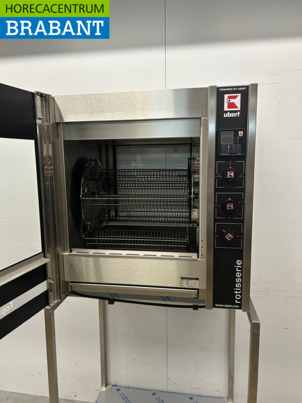 RVS Ubert RT-403 Kippengrill Grill 5 mandjes 400V Horeca - Afbeelding 5
