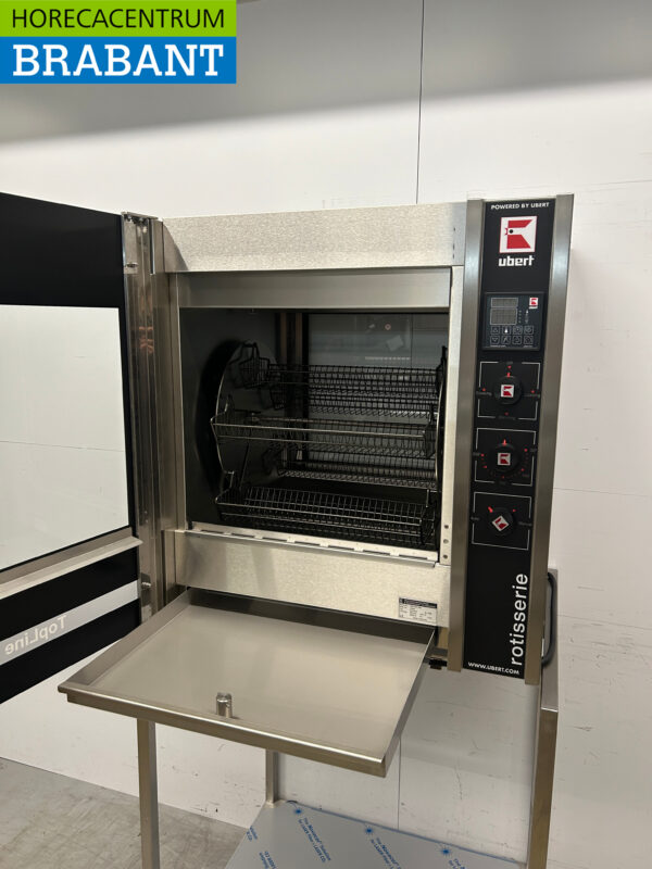 RVS Ubert RT-403 Kippengrill Grill 5 mandjes 400V Horeca - Afbeelding 6