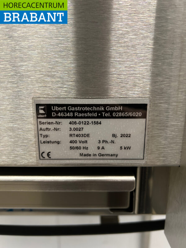 RVS Ubert RT-403 Kippengrill Grill 5 mandjes 400V Horeca - Afbeelding 7