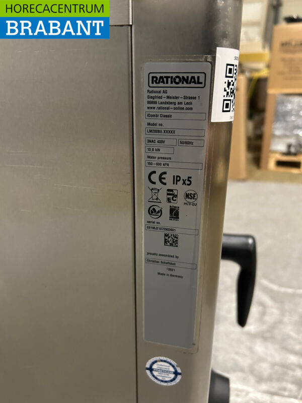 RVS Rational iCombi Classic 6-1/1E Combisteamer Steamer oven 400V Horeca - Afbeelding 8