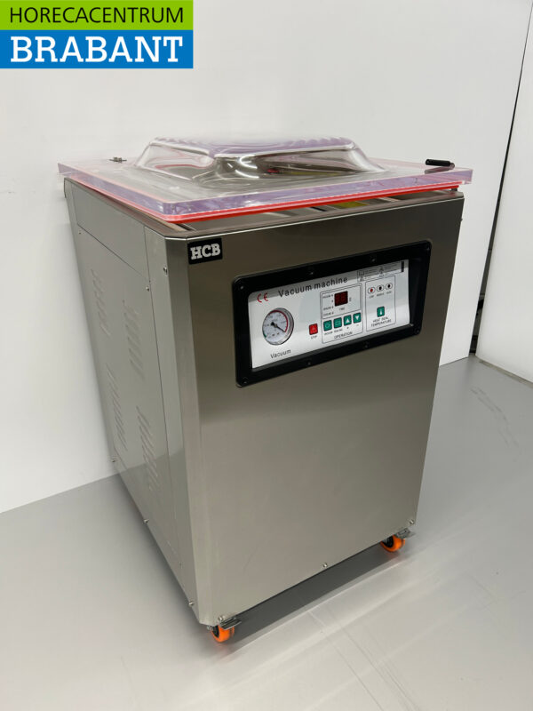RVS Verrijdbare Vacuummachine Vacumeermachine Dubbele seal 500 mm 230V Horeca - Afbeelding 3