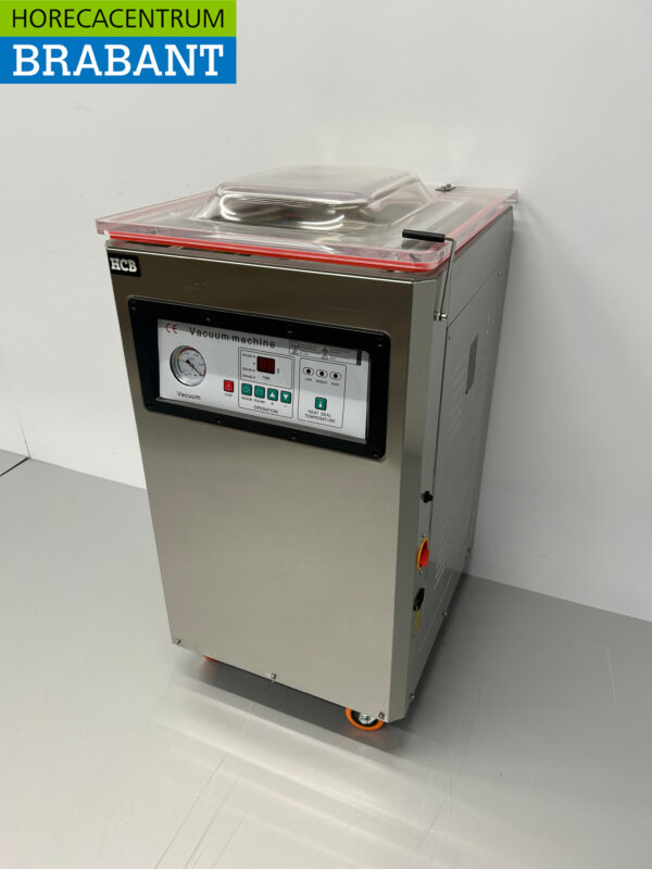 RVS Verrijdbare Vacuummachine Vacumeermachine Dubbele seal 400 mm 230V Horeca - Afbeelding 2