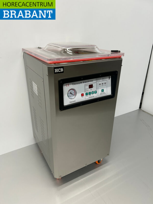 RVS Verrijdbare Vacuummachine Vacumeermachine Dubbele seal 400 mm 230V Horeca - Afbeelding 3