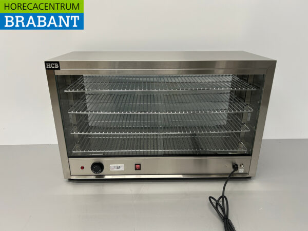 RVS Warmhoudkast warmhoudvitrine warmtevitrine 85 cm 230V Horeca