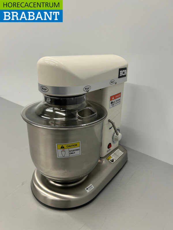 Keukenmachine Planeetmenger HCB Menger RVS kuip 7 liter 230V Horeca - Afbeelding 3
