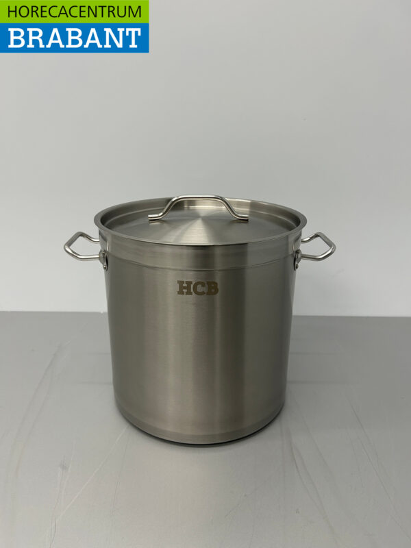 RVS HCB Soeppan Kookpan Pan Inductie 28,5 x 29 cm 17 liter Horeca