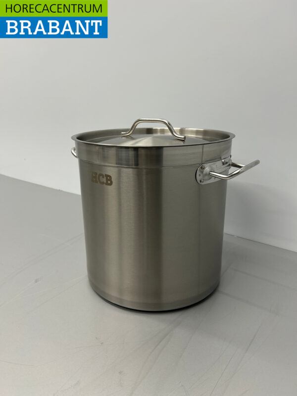 RVS HCB Soeppan Kookpan Pan Inductie 28,5 x 29 cm 17 liter Horeca - Afbeelding 2
