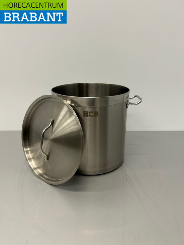RVS HCB Soeppan Kookpan Pan Inductie 28,5 x 29 cm 17 liter Horeca - Afbeelding 7
