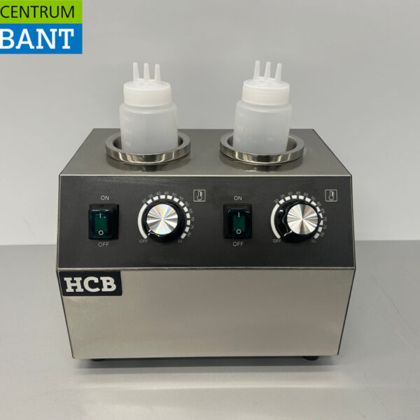 HCB RVS Sauswarmer Flessenwarmer 2 x 950 ml Chocola Kaas Jam Whiskey 230V Horeca