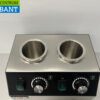 HCB RVS Sauswarmer Flessenwarmer 2 x 950 ml Chocola Kaas Jam Whiskey 230V Horeca - Afbeelding 6