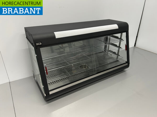 RVS Warmhoudkast warmhoudvitrine warmtevitrine 120 cm 230V Horeca - Afbeelding 2