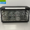 RVS Warmhoudkast warmhoudvitrine warmtevitrine 120 cm 230V Horeca - Afbeelding 4