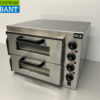 RVS Dubbele Pizzaoven oven 2 x 40 cm steen 230V Horeca - Afbeelding 2