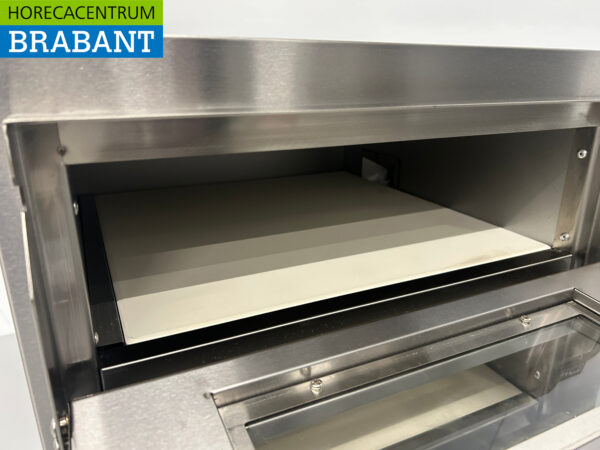RVS Dubbele Pizzaoven oven 2 x 40 cm steen 230V Horeca - Afbeelding 5
