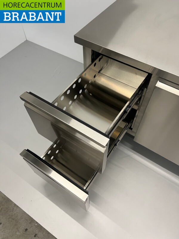 RVS Koelwerkbank 2 deuren en 2 laden 179,5 cm 230V Horeca - Afbeelding 5