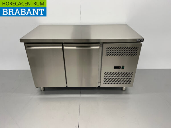 HCB RVS Vrieswerkbank 2 deuren 1/1 gastronorm 136 cm Horeca