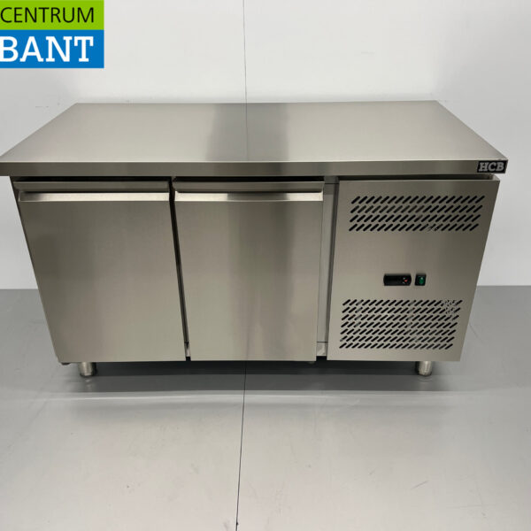 HCB RVS Vrieswerkbank 2 deuren 1/1 gastronorm 136 cm Horeca