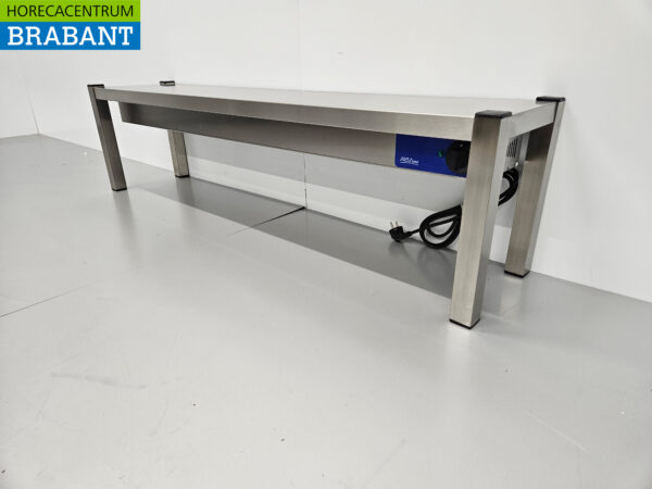 RVS Warmtebrug Warmhoudbrug Verwarmde etagere Premium-line 140 cm Horeca - Afbeelding 2