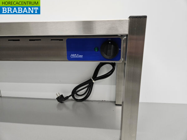 RVS Warmtebrug Warmhoudbrug Verwarmde etagere Premium-line 140 cm Horeca - Afbeelding 5