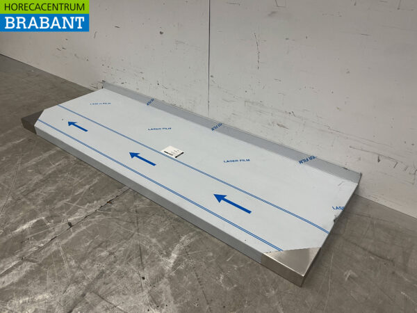 RVS Wandschap schap 130 x 50 cm Horeca - Afbeelding 2
